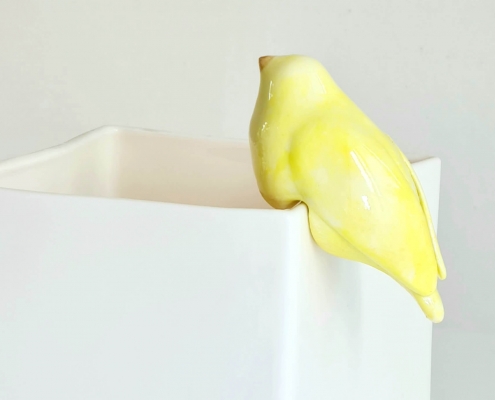 yellow canary porcelain